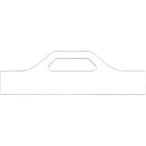 uxcell 11" x 3.5" Charcuterie Board Template Acrylic Handle Router Template Woodworking Router Template Cut Guide Tools for Kitchen Clear