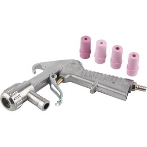 AYNEFY Pneumatic Sand Blaster Gun,Rust Remove Abrasive Sand Blasting Shot Sandblasting Sandblaster Gun with 4 Ceramic Nozzles for Sandblast Blast Cabinet