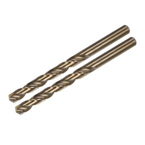 uxcell 2Pcs 8.7mm Cutting Dia Round Shank High-Speed Steel Cobalt Metric Twist Drill Bit Rotary Tool