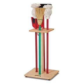 Jonti-Craft 2061JC Housecleaning Set-n-Rack, Multicolor