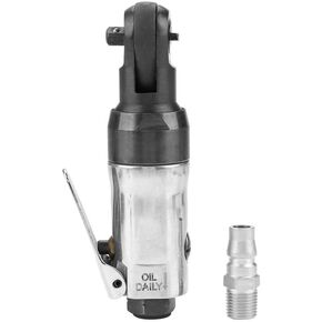 Wal front Air Ratchet Wrench 16ft-lbs Square Drive Pneumatic Wrench 1/4inch 3/8inch for Machinery Manufacturing and Auto Industry (3/8inch)