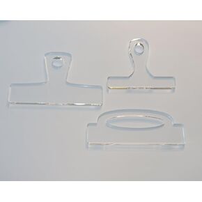 6x5" Mini Paddle Handle Acrylic Router Template (3pcs)