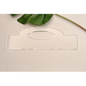 Oval Grip Charcuterie Board Handle Template,Oval Grip Handle Acrylic Router Template for Charcuterie Home Kitchen Cutting Board Handle (11.75x4.1")