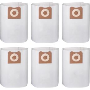 6 Pack VF3502 Filter Bags, Replacement Dust Bags Compatible with Ridgid 12 to 16 Gallon Wet Dry Vacuum Cleaner, Dust Collection Filter Bags for 23743 VF3502, Size A