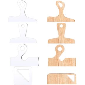 4 Pcs Router Templates Charcuterie Board Clear Cutting Router Acrylic Charcuterie Board Handle Large Tracing Stencils Guide Tools for Home Kitchen Woodworking Handle