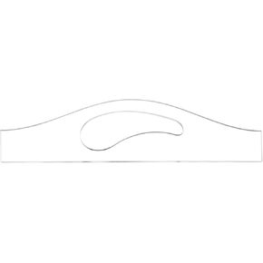 uxcell 11" x 3" Charcuterie Board Template Acrylic Handle Router Template Woodworking Router Template Cut Guide Tools for Kitchen Clear