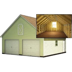 DIY Two Car Garage Plans with Loft - Build Your Dream Garage!