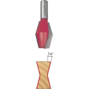 Freud 24-106: 1-1/8" (Dia.) Butterfly Spline Bit with 1/2" Shank