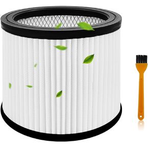 Replacement for 90304 Shop Vac Filter, Replaces Shop Vac 90304/90350/90333/9030400, Hepa Filter Cartridge with 2x 90585 Foam Sleeve, Fits Most 5 Gallon+ Wet/Dry Vacuum- Set 1