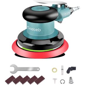 5-inch pneumatic polishing machine, sandpaper machine, pneumatic polishing machine, pneumatic grinding machine, automotive waxing machine, adjustable high speed 12000 rpm (S-1250G_5inch)