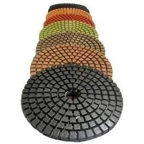 STADEA Grit 200 6" Diamond Polishing Pads Premium Grade Wet Flexible 2.2 MM High