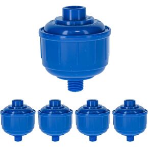 Master Elite Pack of 5 Disposable Mini Air Water Trap Filters with Standard 1/4" Threads - Effectively Removes Moisture Before it Reaches Spray Guns and Air Tools