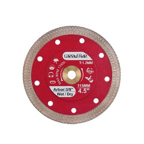 Casaverde 4.5" Super Thin Diamond Tile Blade with 3/8" Arbor,Cutting for Granite Marble Ceramic Porcelain Tiles