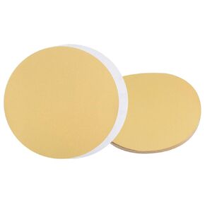 10pcs PSA Sanding Discs - [9 Inch x 120 Grit] Non-Hole Self Adhesive Sticky-Back Gold Sandpaper Discs for Automotive Car Paint Use, Aluminum Oxide, Round