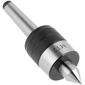 Live Center, MT2 High Precision Taper Lathe Rotary Turning Live with 60 Degree Point Metal Work Milling Center with 5000 RPM for Turning CNC Work Chuck Tool