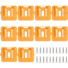 10 Packs Battery Mount Holder for Dewalt 20V 60V Battery Dock Holder Fit for DCB200 DCB203 DCB205 DCB206 Batteries