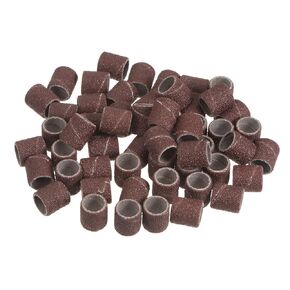 50pcs Sanding Drums 3/8 Inch Mini Sanding Sleeves 120 Grit Sanding Bands for Drum Sander Rotary Tools