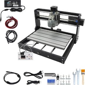 3018 PRO 3 Axis CNC Router Machine Kit, with GRBL Offline Control Engraving Machine, DIY Mini Wood Plastic Acrylic PVC Milling Router,Working Area 30x18x4.5cm