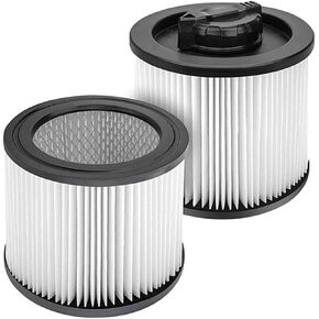 MZY LLC DXVC4003 HEPA Cartridge Filter Replacement for DEWALT 4 Gallon DXV04T, DXV05P, DXV05S, DXV08S, DXV06G Wet/Dry Vacuum Cleaners, 2 Pack