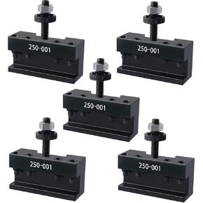 5Pcs 250-001 OXA #1 Quick Change Tool Post Turning & Facing Holder Turning Tool Holder Steel Material Fit for 250-000 Tool Post