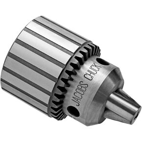 Jacobs Chuck 14445 Heavy Duty Plain Bearing Taper Mounted Chuck, 0.5" Maximum Capacity, 2-3/64" Sleeve Diameter, 3-33/64" Close Length