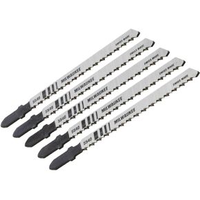 Milwaukee GIDDS2-2488109 4", 10 Teeth per Inch, High Carbon Steel Jig Saw Blades, 5-Pack