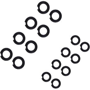(8+8 Sets 1/2" & 3/8" Impact Retaining Ring Clip Friction Ring Hog Ring with O-Ring for Milwaukee Electric Pneumatic Type Impact Wrench