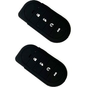 pack of 2 7656V 7856V black Remote Control V2 Soft Silicone Protective Cover New Compatible Silica gel protective shell Replacement For Viper Part Assembly
