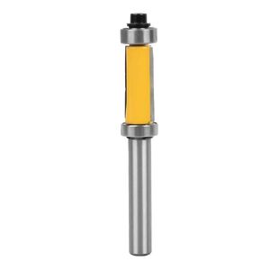 YWBL-WH Milling Cutter,8mm Shank Pattern Router Bit Double Bearing Flush Trim Woodworking Milling Cutter Tool with Anti-kickback Design