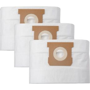 Vacmaster Standard Vacuum Cleaner Bag 3pcs per Pack Fits for Vacmaster 3 Gallon VZA306P 1101 Wet/Dry Vacuum
