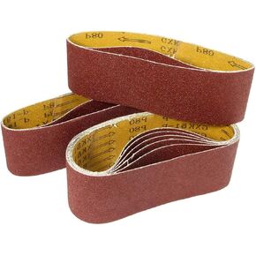 10 Pack 3 x 18 inch Sanding Belts 36 Grit Sanding Paper, Aluminum Oxide Abrasive Sander Belts for Metal Grinding Woodworking