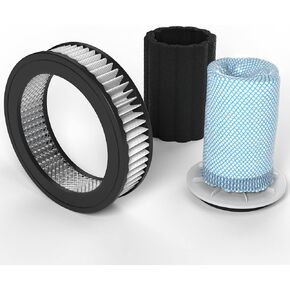 Think Crucial Replacement Vacuum Filter Kit: Fit with Eureka Hyperclean Cordless, Powerplush, Swan Power Turbo, Models NEC222, NEC122, SC15824N Part# Z0801, Z0901 (1 Pre-filter, 1 Post-Motor Filter) in Kuwait