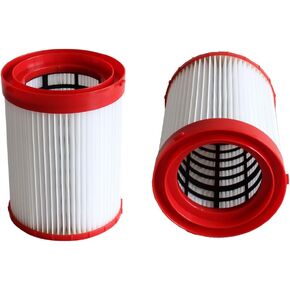 49-90-1977 HEPA Vacuum Filter Compatible with Milwaukee M18 Wet/Dry Vacuum 0910-20, 0920-20, 0920-22HD, 0930-22HD, 0931-20,2pk