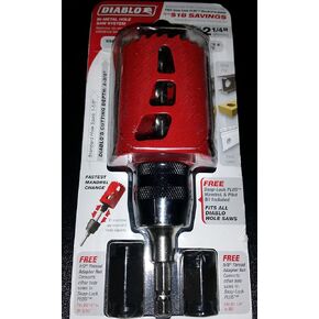 DHS2000AR Bi-metal Hole Saw System 2-1/4" with Snap-Lock Plus Mandrel & Pilot Bits