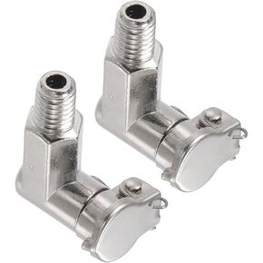 Spring Grease Oil Cup Cap, | M6x1 Thread | L Shape Oil Container Cup Oiler Lathe Machine Power Accessories - (Applications: for Industrial Lubrication), 2-Pieces