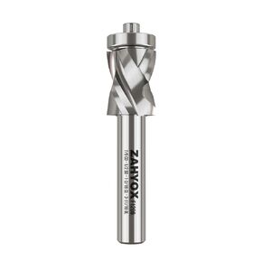 Monster Compression Pattern Router Bit with Top Bearing, 1/2" Cutting Dia, 1/4" Shank, 1" Cutting Length, 2-5/8" Overall Length, 2 Pack