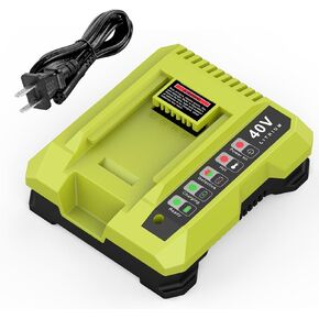 OP401 40V Battery Charger Replacement for Ryobi 40V Chargers, Compatible with Ryobi Batteries OP4026, OP40201, OP4040, OP40401, OP4050, OP40501, OP40601