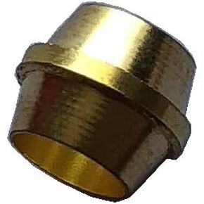 Generic Brass 1/2"OD Tube Comperssion Fitting,DOT Air Brake Sleeves Ferrules (Pack of 50 pcs)