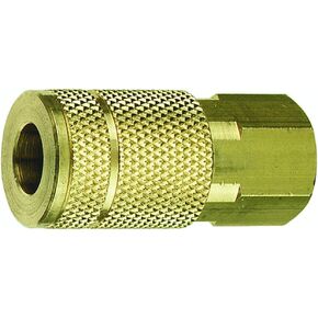 Tru-Flate 13-135 1/4" T Design x 1/4" FNPT Brass Coupler