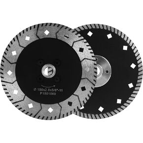 9Inch Double Sided Diamond Saw Blade 5/8"-11 Thread Dry or Wet - Grinding Cutting Two-in-One Porcelain Tiles Marble Concrete