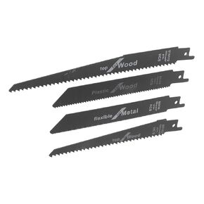 4Pcs Sabre Saw Blade Reciprocating Saw Blade Wood Sawing Blade Cutter Kit for Wood Plastic Metal