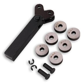 High Hardness Metal Lathe Tools, Lathe Tools Metal Cutting, Accessories and 3 Sets of Pattern Knurling Wheels, Effective Lathe Tools for Processing Steel Iron Aluminum Alloy and More