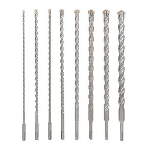 8 PCS Set SDS Plus Bits, 15 Inch Long 1/4" to 1" Diameter, Rotary Hammer Drill Bits, Masonry Drill Bits for Concrete, Masonry Drill Bit Set, Concrete Drill Bit Set, brocas para concreto