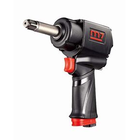 M7 NC-4256Q-2 Air Impact Wrench, 1/2-inch Air Impact Gun with Extended 2-inch Anvil, High Torque Wrench with Twin Hammer Clutch, Ergonomic Pneumatic Impact Wrench, Air Tool for Auto Mechanics