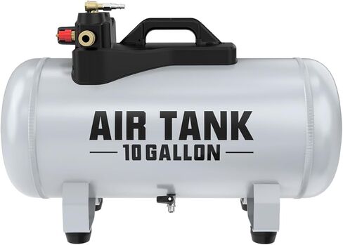 Portable Air Tank 10 Gallon Capacity with 27" Hose and Pressure Gauge,1/4" NPT Couplings in Saudi Arabia