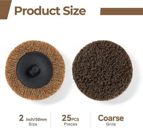46PCS Roll Lock Disc 2 Inch Quick Change Sanding Discs with 1PCS 1/4" Holder Surface Conditioning Discs Die Grinder Accessories for Grind Rust Polishing Paint Removal in Saudi Arabia