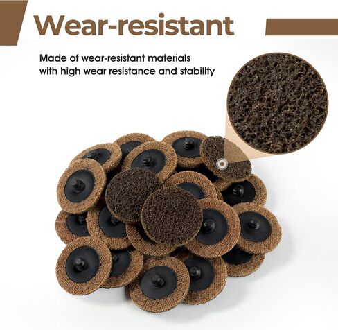 46PCS Roll Lock Disc 2 Inch Quick Change Sanding Discs with 1PCS 1/4" Holder Surface Conditioning Discs Die Grinder Accessories for Grind Rust Polishing Paint Removal in Saudi Arabia