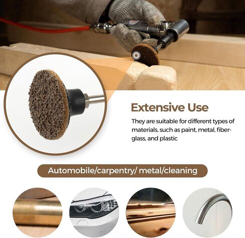 46PCS Roll Lock Disc 2 Inch Quick Change Sanding Discs with 1PCS 1/4" Holder Surface Conditioning Discs Die Grinder Accessories for Grind Rust Polishing Paint Removal in Saudi Arabia