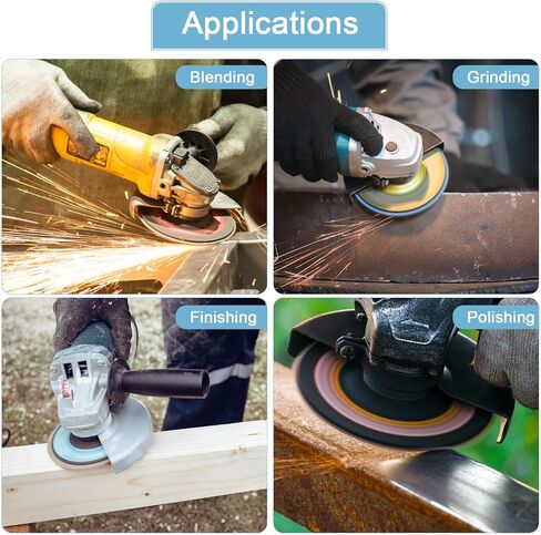 25 قطعة من ألياف راتنج الزركونيا والألومينا أقراص الطحن والصنفرة 5 بوصة × 7/8 بوصة 80 قرص جلخ من الألياف الحصباء لتلميع الطحن in Saudi Arabia