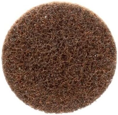 3" Quick Change Non-Woven Nylon Surface Conditioning Discs for Deburring Sanding Blending Polishing Paint Removal with Male R-Type Backing, Use with Die Grinder - Brown- (Coarse) - (25 Pack) in Saudi Arabia